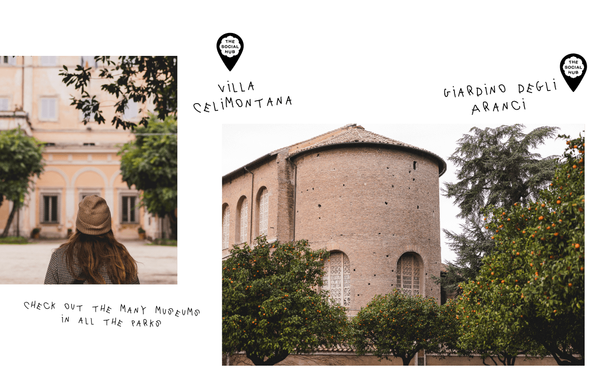 Historic park and an Orange Garden in Rome